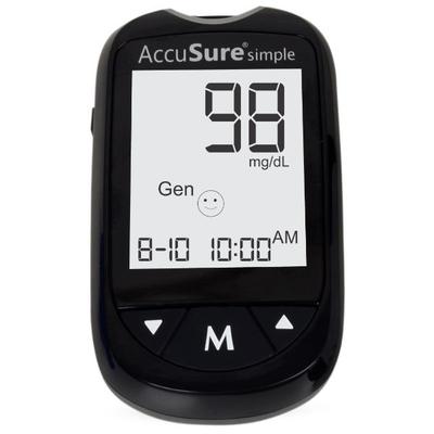 AccuSure Simple Glucose Meter Only - Blood Glucose Monitors/Test Strips