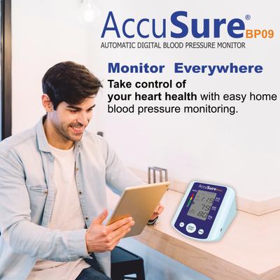 AccuSure Automatic Digital Blood Pressure Monitor - Grey (BP09) 1's - Blood Pressure Monitor Device