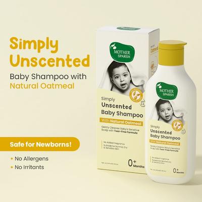 Mother Sparsh Simply unscented baby shampoo 200 ml - Baby Shampoo