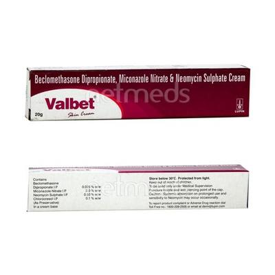 Valbet Skin Cream 20gm - Skin Infections-Ski
