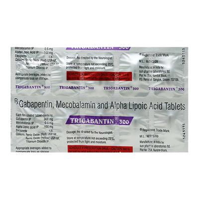 Trigabantin 300mg Tablet 10'S - Neuropathic Pain-Dru