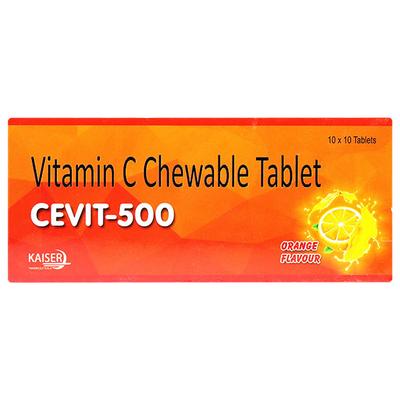 CEVIT 500mg Chewable Tablet 10's - Supplements-Vam