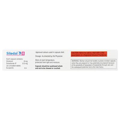 Silodal-D 8 Capsule 10's - Bladder And Prostate Disorders-Dru