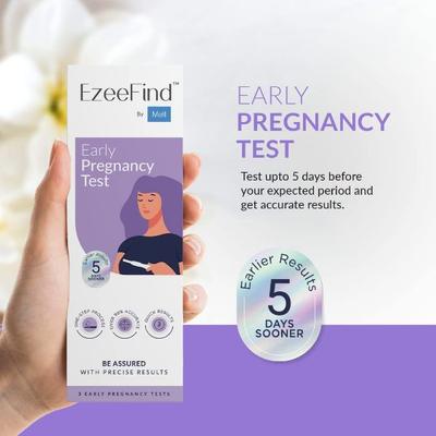 Ezeefind Early Pregnancy Test Kit (Pack of 5) - Health Monitoring Devices