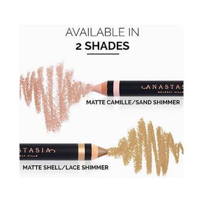 Anastasia Beverly Hills Highlighting Duo Pencil -Matte Camille/Sand Shimmer 4.8 gm - Eyebrow Pencils & Enhancers