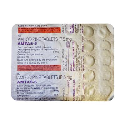 Amtas 5mg Tablet 30'S - Hypertension-Cal