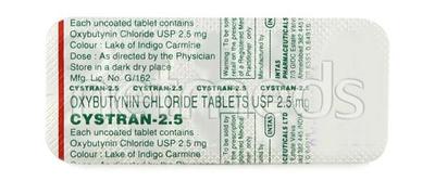 Cystran 2.5mg Tablet 10'S - Bladder And Prostate Disorders-Dru