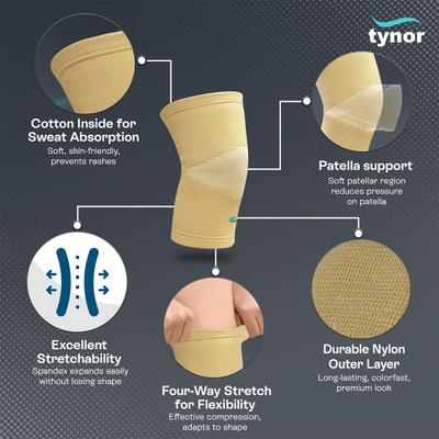 Tynor Knee Cap Large D04 1 Pair - Knee/Ankle/Leg/Foot Supports