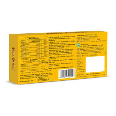 Mega Omega Capsule 10's - Omega Fish Oil Fatty Acids