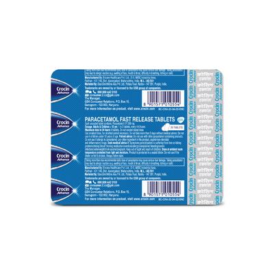 CROCIN ADVANCE Tablet 20's - Fever-Ana
