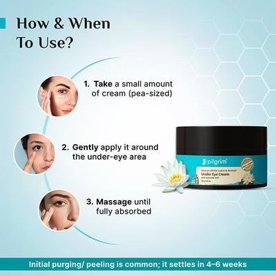 Pilgrim Retinol Under eye cream 30 gm - Under Eye Creams & Serums