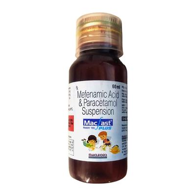 MACFAST PLUS TANGY ORANGE FLAVOUR Suspension 60ml - Pain relief-Nsa