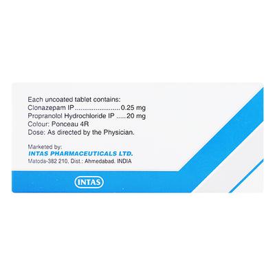 Provanol Forte 0.25mg Tablet 10'S - Anxiety-Anx