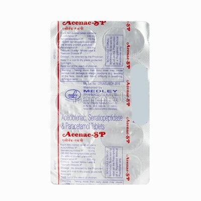 Acenac SP Tablet 10'S - Pain relief-Nsa