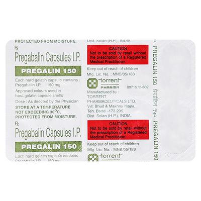 Pregalin 150mg Capsule 10'S - Neuropathic Pain-Dru