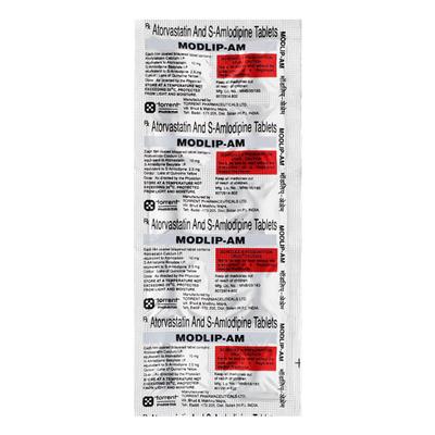 Modlip AM Tablet 10'S - High Cholesterol-Dys