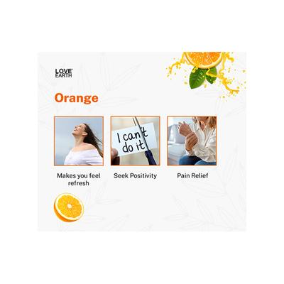 Love Earth Premium Reed Diffuser Orange Natural Long-Lasting Fragrance 30 ml - Diffuser