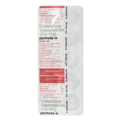 Metpure H Tablet 10'S - Hypertension-Bet