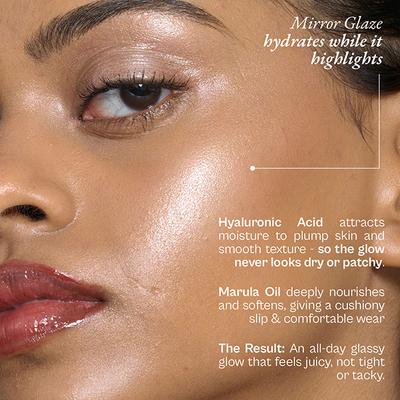 FAE Beauty Mirror Glaze - Glass Balm Illuminator, for High-Shine, Glassy Glow, Shade - Lunar 7.5 gm - Highlighters & Illuminators
