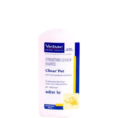 Virbac Clinar Pet Dogs Shampoo 100 ml - Pet Grooming