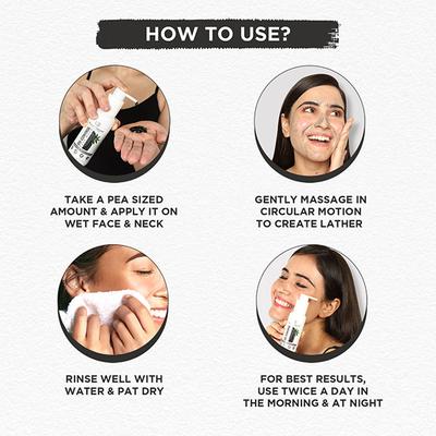 Bella Vita OrganOil-Control Face Wash, Deep Cleansing And Skin Brightening 100 ml - Face Wash & Cleansers