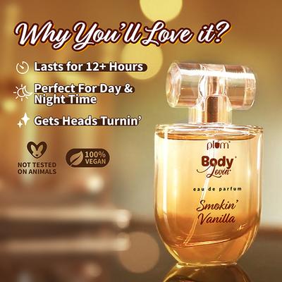 Plum BodyLovin' Smokin' Vanilla Eau De Parfum - Long Lasting Vanilla Perfume 50 ml - Women Perfumes (Edt/Edp)