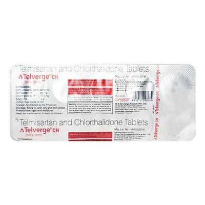 TELVERGE CH 40mg Tablet 10's - Hypertension-Ang