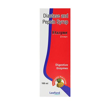 ETAZYME Pineapple Flavoured Syrup 100ml - Digestion-Dig