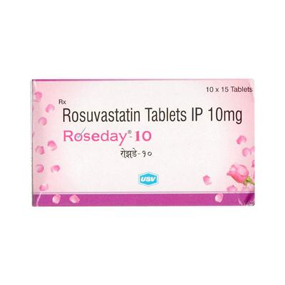 ROSEDAY 10 Tablet 15's - High Cholesterol-Dys