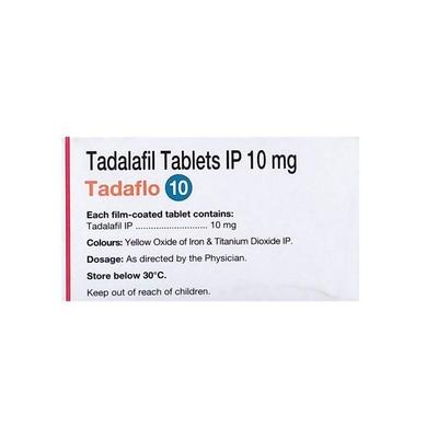 Tadaflo 10mg Tablet 10'S - Impotence/Erectile Dysfunction (Ed)