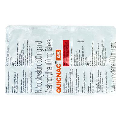 QUICNAC AB Tablet 10's - Asthma/COPD-Oth