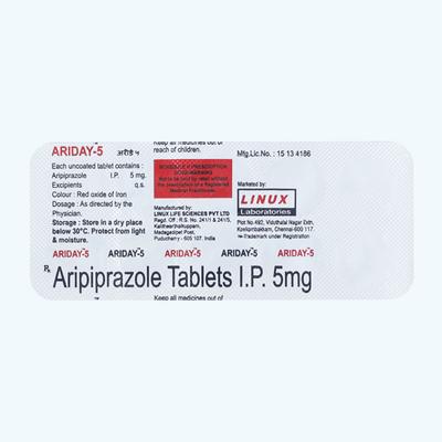 Ariday 5mg Tablet 10'S - Schizophrenia-Aps