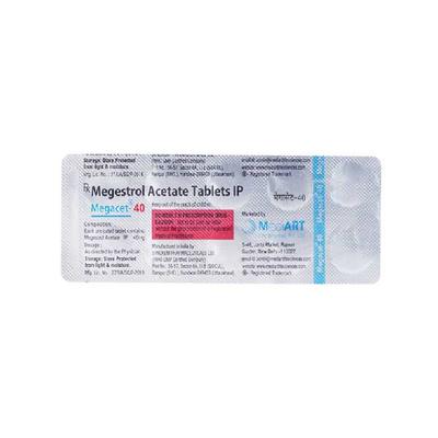MEGACET 40 Tablet 10's - Cancer Oncology-Hor