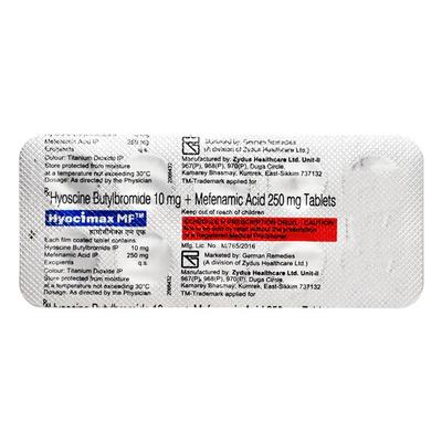 Hyocimax MF Tablet 10'S - Pain relief-Aas