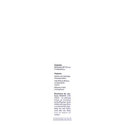 RADANT LITE Cream 20gm - Hyperpigmentation-Oth