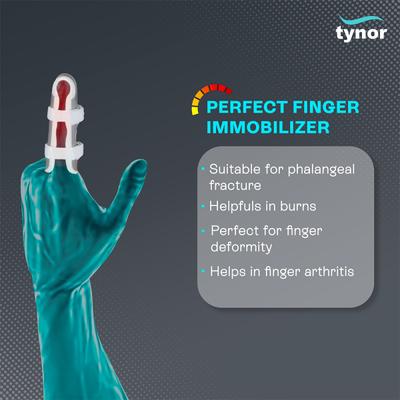 Tynor Finger Cot - Silver (L) 1's - Knee/Ankle/Leg/Foot Supports