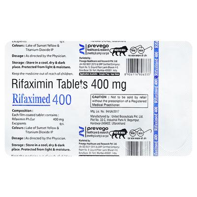 RIFAXIMED 400 Tablet 10's - Bacterial Infections-OAB