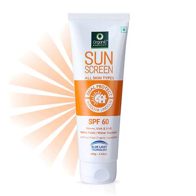 Organic Harvest Sunscreen Cream - SPF 60 100gm - Body Sunscreen