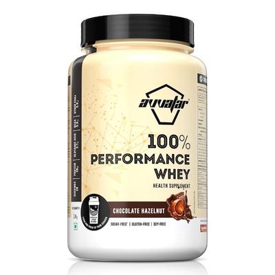 Avvatar 100% Performance Whey - Chocolate Hazelnut Flavour (Jar) 1 kg - Whey Proteins