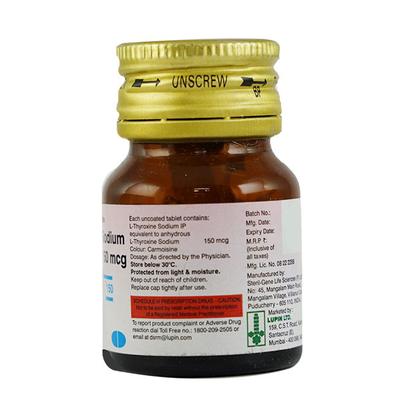 THYROUP 150mcg Tablet 120's - Hypothyroidism