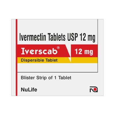 Iverscab 12mg Tablet 1's - Parasitic Worms-Ant