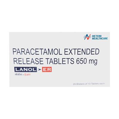 Lanol ER 650mg Tablet 10'S - Pain relief-Nsa