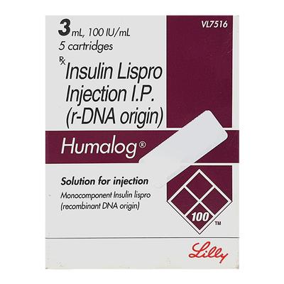 Humalog 100IU Cartridge 1X3ml - Diabetes-Ins