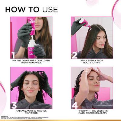 L'Oreal Paris Casting Creme Gloss Ultra Visible Hair Color with No Ammonia, Cherry Burgundy 566 1's - Crème