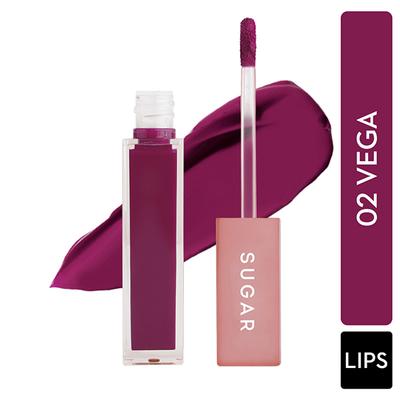 SUGAR Cosmetics Mettle Liquid Lipstick - 02 Vega (Deep Fuchsia) 7ml - Liquid Lipsticks
