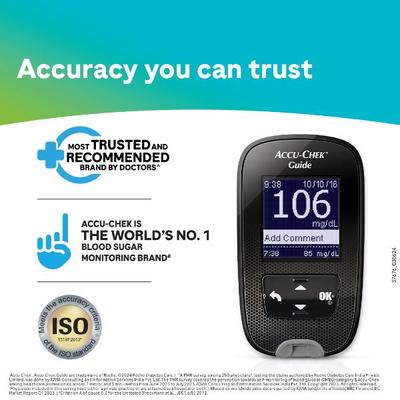 Accu-Chek Guide Blood Glucose Test Strips 50's - Blood Glucose Monitors/Test Strips