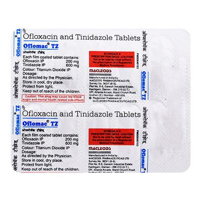 Oflomac TZ Tablet 10'S - Bacterial Infections-ABC