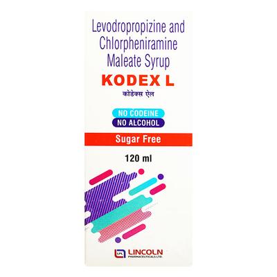KODEX L Sugar Free Syrup 120ml - Cough And Cold-Cou
