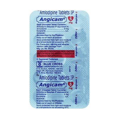 Angicam 5mg Tablet 15'S - Hypertension-Cal