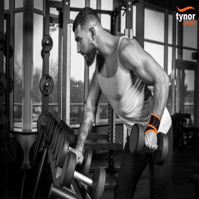 Tynor Wrist Support with Thumb Loop (Neoprene) (UN) - Black & Green - Knee/Ankle/Leg/Foot Supports
